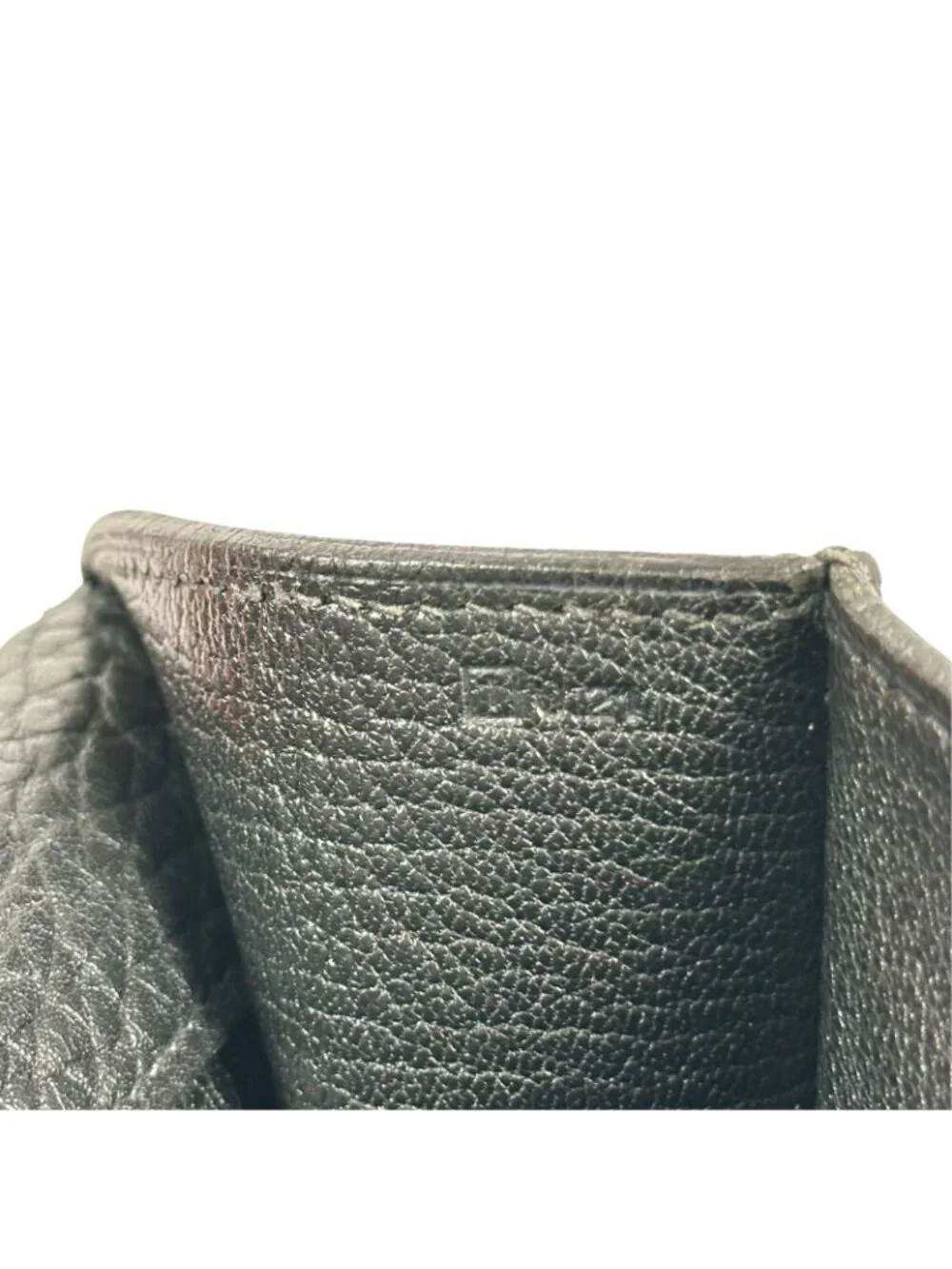 Hermes Etriviere Document Fjord Black Business Bag Silver
